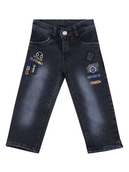 BAESD Boys Regular Fit
                    Mid-Rise Heavy Fade Stretchable Jeans