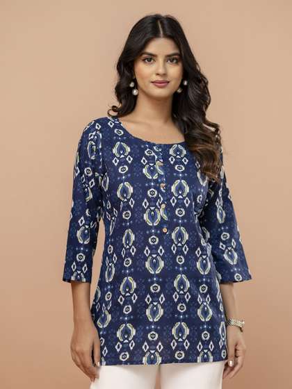 FERANOID Women
                        Ethnic Motifs Printed Pure Cotton Kurti
