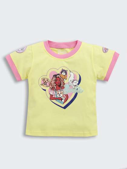 Tiny Girl Graphic
                    Printed Cotton Top