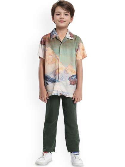 RARE ONES Boys Mid-Rise
                    Cotton Chinos