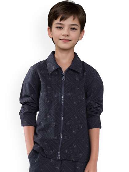 RARE ONES Boys Floral
                    Printed Tailored Jacket