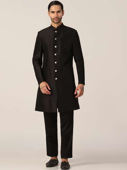 TAHVO Mandarin
                        Collar Sherwani Set