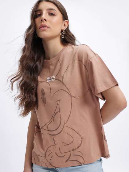 Disney by Glitchez
                        Disney Mickey Mouse Print Oversize T-shirt