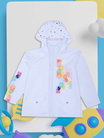 HOUSE OF VEDAS Kids
                        Printed Waterproof Rain Jacket With Hood