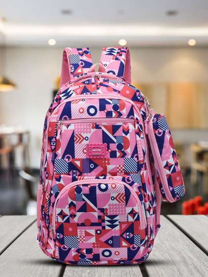 Tinytot Kids Unisex
                    Geometric Backpack