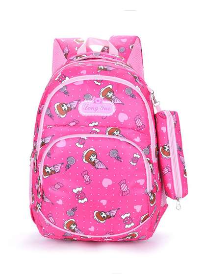 Tinytot Girls Printed
                    School Backpack