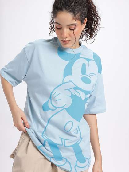 Disney by Glitchez
                        Disney Print Drop-Shoulder Sleeves Pure Cotton
                        Oversized T-shirt
