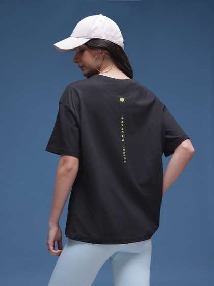glitchez Typography
                        Printed Oversized Fit T-shirt