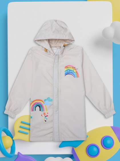 HOUSE OF VEDAS Kids
                        Printed Waterproof Hooded Rain Jacket