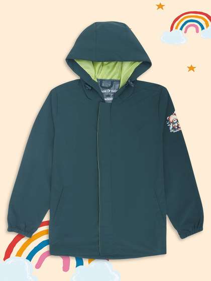 HOUSE OF VEDAS Kids
                        Waterproof Rain Jacket With Hood