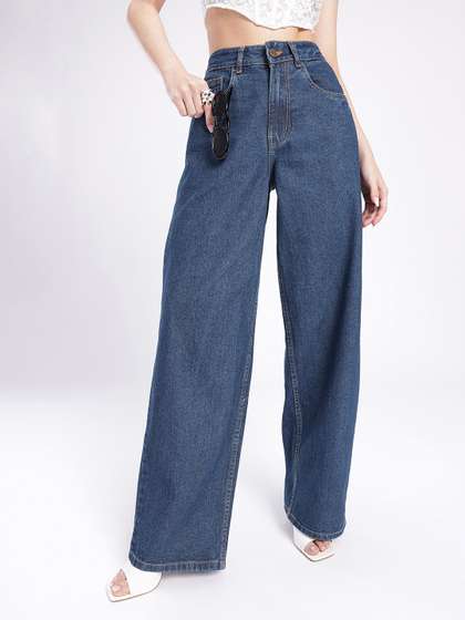 glitchez Women Wide
                        Leg Jeans