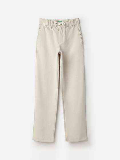 United Colors of
                    Benetton Boys Textured Straight Fit Trousers