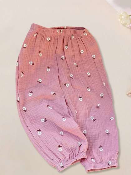 FOREVER FRIDAY Girls
                    Printed Relaxed Trousers