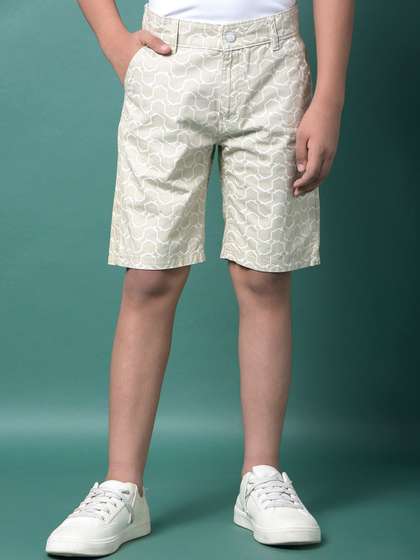 Crimsoune Club Boys
                    Printed Slim Fit Mid-Rise Shorts