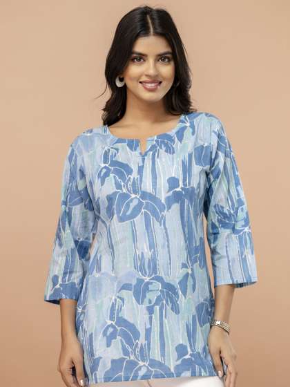 FERANOID Women
                          Floral Printed Pure Cotton Kurti