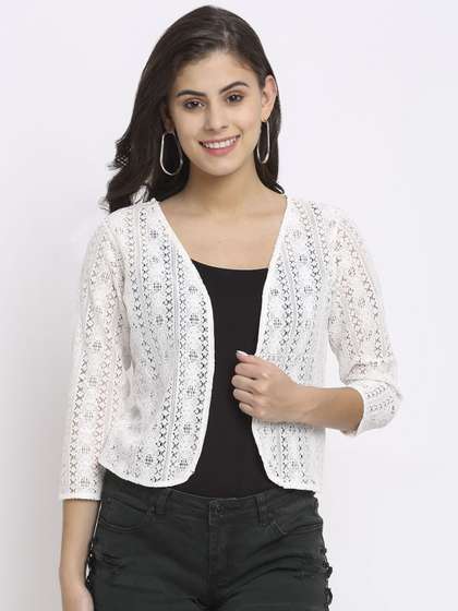 A AND K V-Neck
                          Cotton Shrug