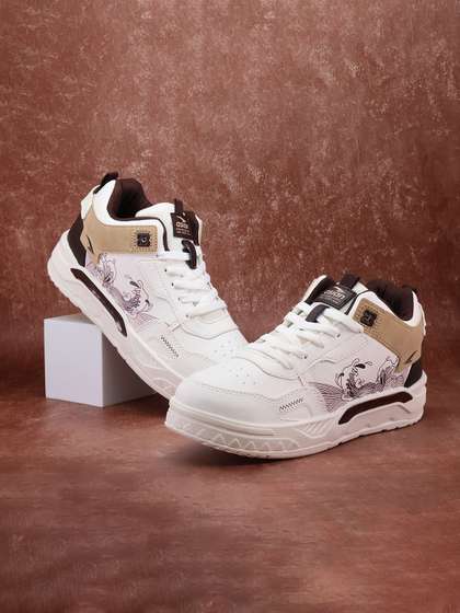 ASIAN Men
                          Colourblocked Round Toe Lace-Ups Sneakers