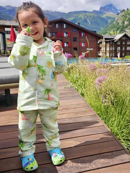 Snuggly Spaces Green
                    Cotton Blend Maxi Printed Nightdress