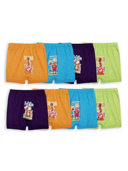 VastraMilap Kids Pack
                      Of 8 Cotton Boy Shorts Briefs