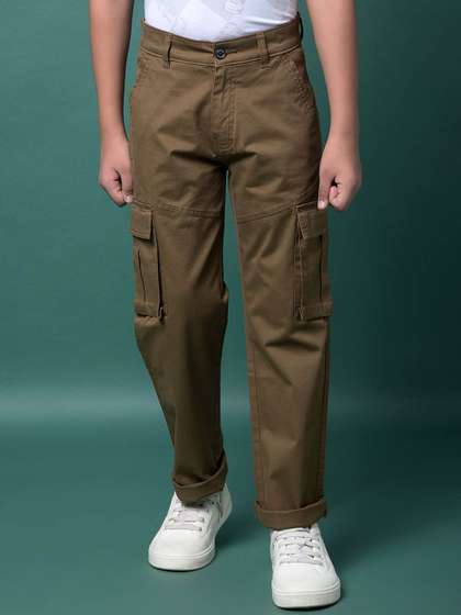 Crimsoune Club Boys
                    Solid Cargos Trousers