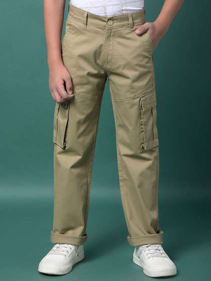Crimsoune Club Boys
                    Regular Fit Mid-Rise Cargos Trousers