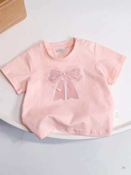 FOREVER FRIDAY Girls
                    Graphic Embroidered Regular Top