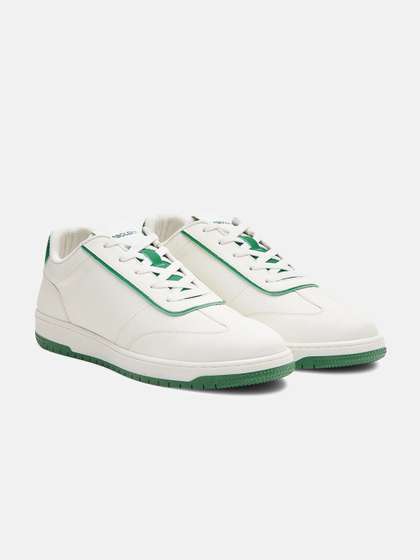 BOLDFIT Men White
                        Green Skyline Sneakers Shoes