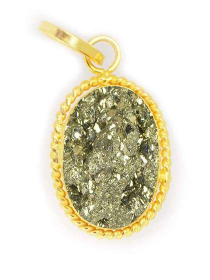 Sidharth Gems Unisex
                    Brass Gold-Plated Pendant