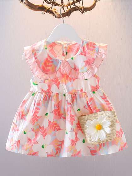Bold N Elegant Boho Mini
                    Dress With Purse
