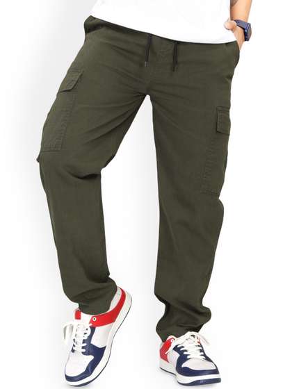 UNOseven Boys Relaxed
                    Straight Fit Cotton Cargo Pant
