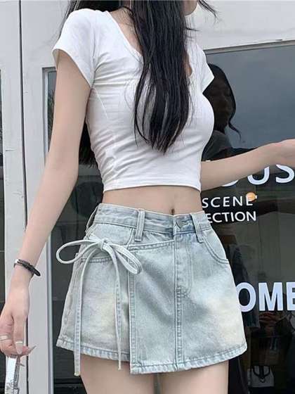 StyleCast Cotton
                        Skorts Mini Skirts