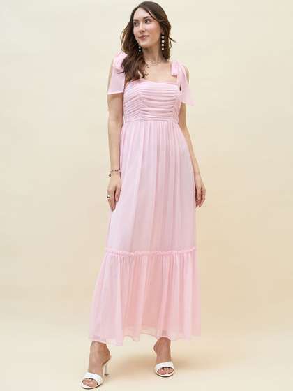 aayu Layered
                          Chiffon Party Maxi Dress
