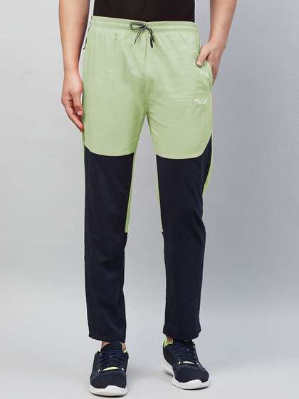 CHROME & CORAL Men Colourblocked Joggers Fit Trackpant