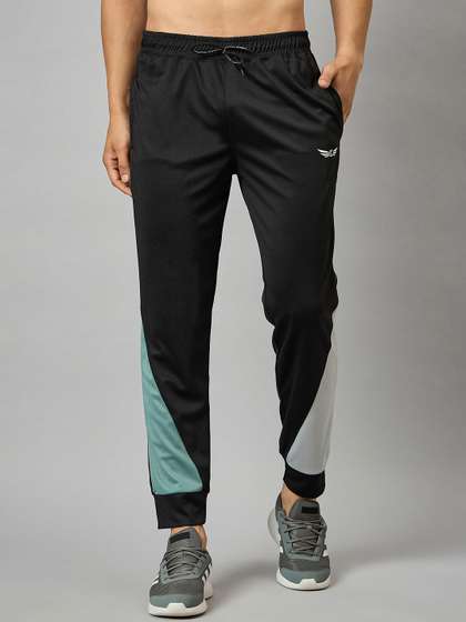 CHROME & CORAL Men Colourblocked Joggers