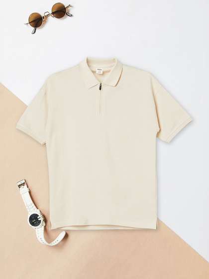 max Boys Henley Neck
                    Short Sleeves Pure Cotton T-shirt
