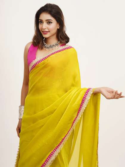 Kalista Sequinned
                        Chiffon Saree