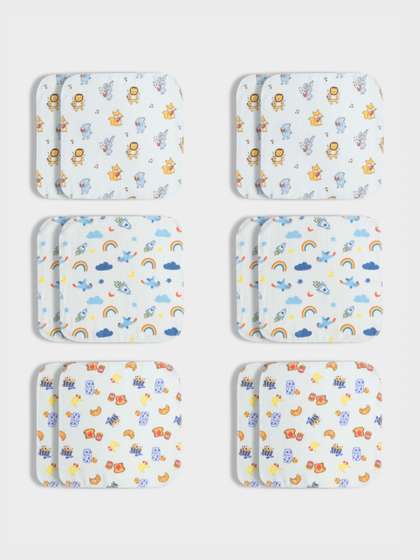 Orange Sugar Pack Of 12
                    Printed Cotton Muslin Napkins