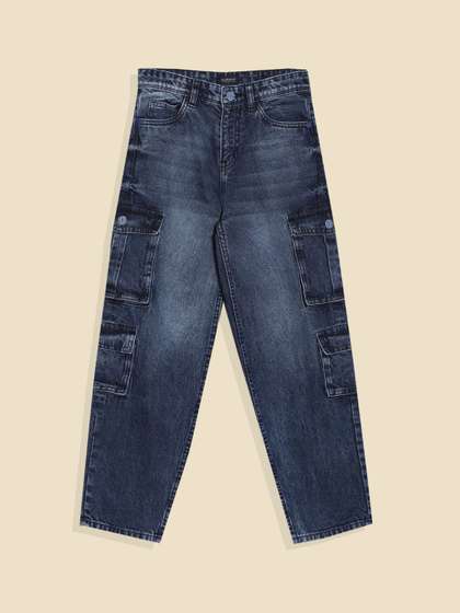 Allen Solly Junior Boys
                    Regular Fit Mid-Rise Light Fade Cotton Jeans