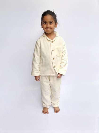 Snuggly Spaces
                      Kids-Unisex White Nightdress