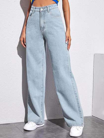 Stylecast X Kotty
                        Women Straight Fit High-Rise Jeans