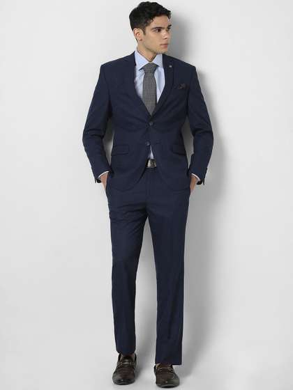 Van Heusen Checked
                        Slim Fit Wedding Two Piece Suit