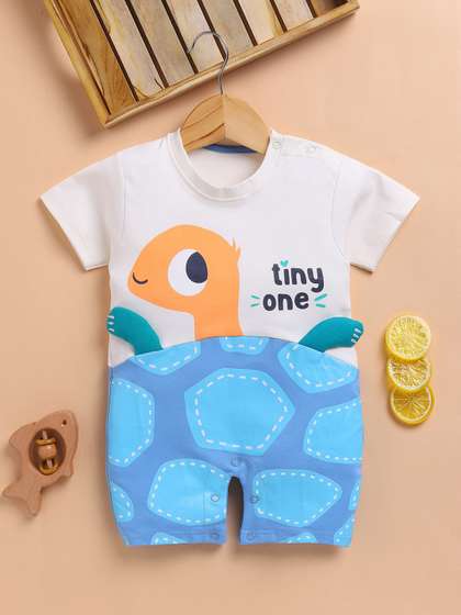 Toonyport Infants
                    Printed Pure Cotton Round Neck Rompers