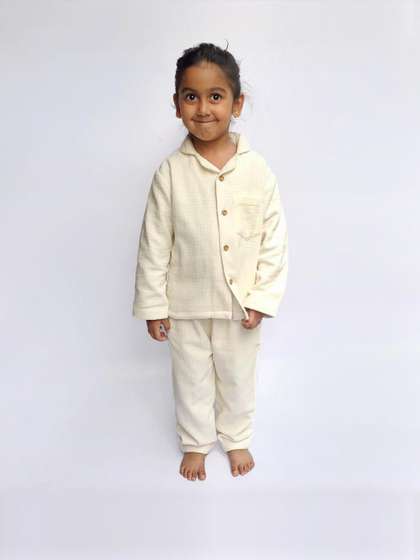 Snuggly Spaces
                      Kids-Unisex White Nightdress