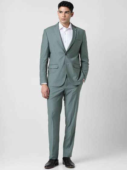 Van Heusen Textured
                        Slim Fit Formal Two Piece Suit