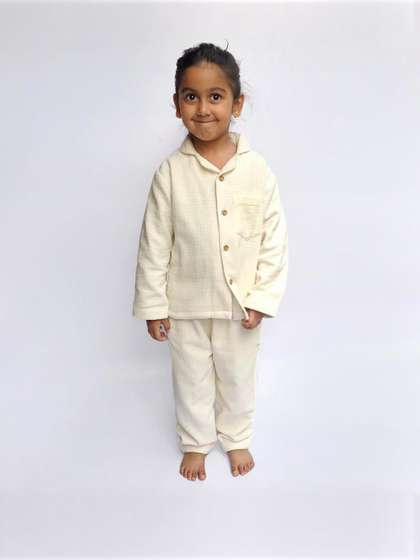 Snuggly Spaces
                    Kids-Unisex White Nightdress