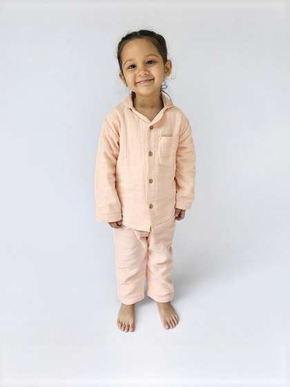 Snuggly Spaces
                    Kids-Unisex Pink Nightdress