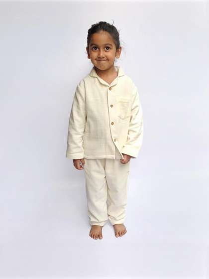 Snuggly Spaces
                      Kids-Unisex White Nightdress