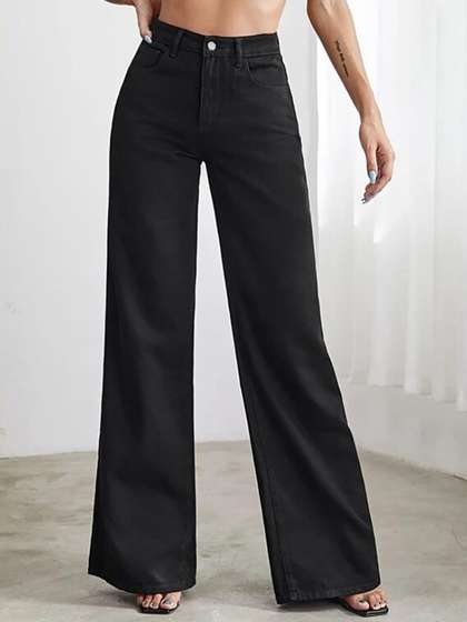 Stylecast X Kotty
                          Women Straight Fit High-Rise Highly Distressed
                          Stretchable Jeans