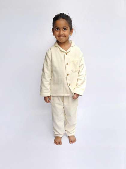 Snuggly Spaces
                      Kids-Unisex White Nightdress
