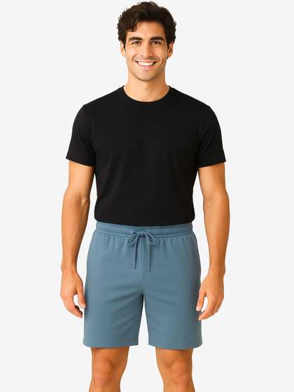 bummer Men Solid
                        Mid-Rise Lounge Shorts